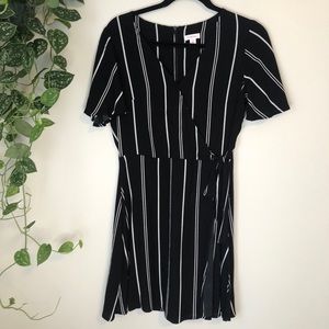 Black and White Stripped Dress